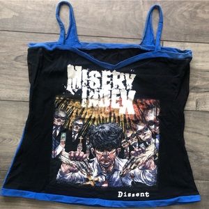 Misery Index dissent upcycled tank XL